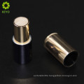 empty cosmetic round gold metal aluminium lip gloss tube with magnet